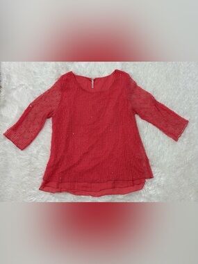 Lulu-B  Sequin Knit Layered Tunic